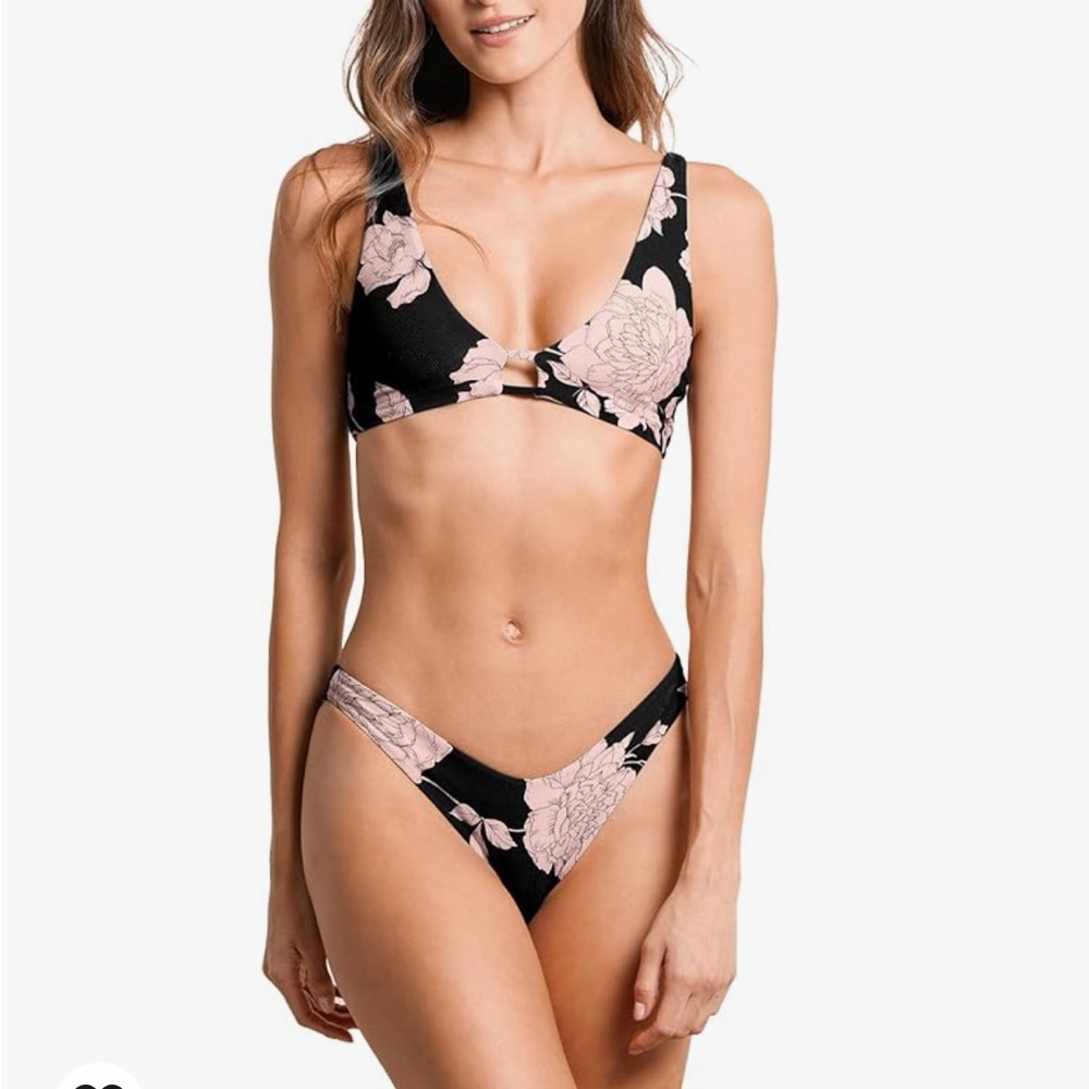Maaji fixed triangle reversible bikini - evening bloom